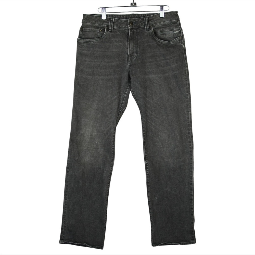 Prana Hillgard Denim Jean Men's 32x32 Fit 32x30 Vintage Black Wash Straight Leg